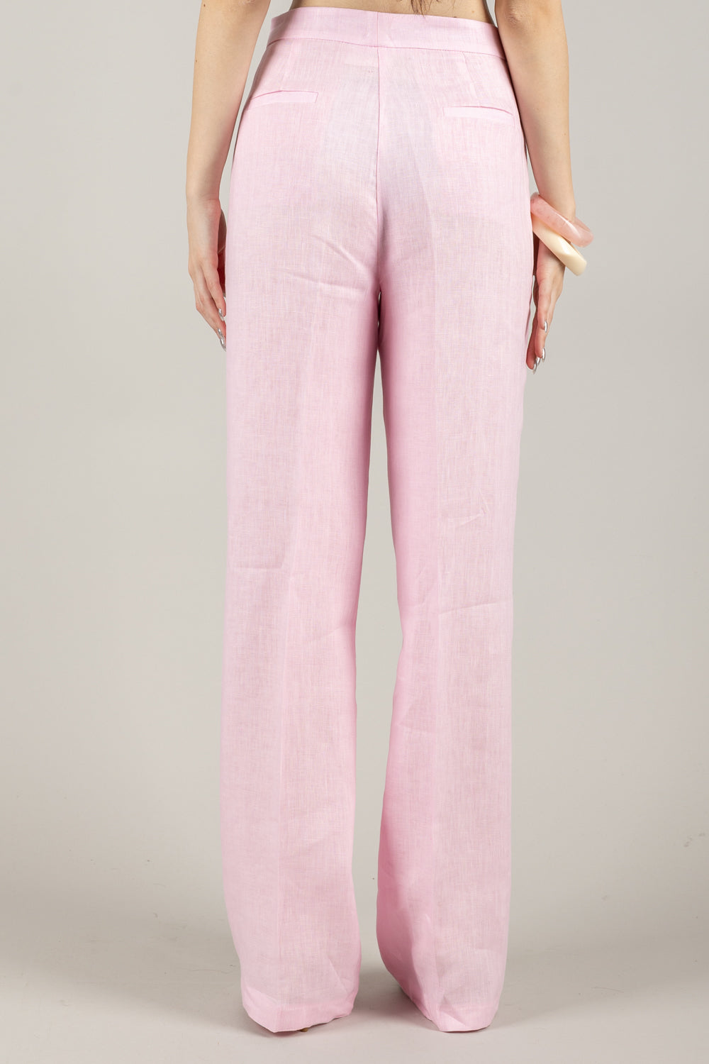 VICOLO - TD1872 - PANTALONE PALAZZO LINO
