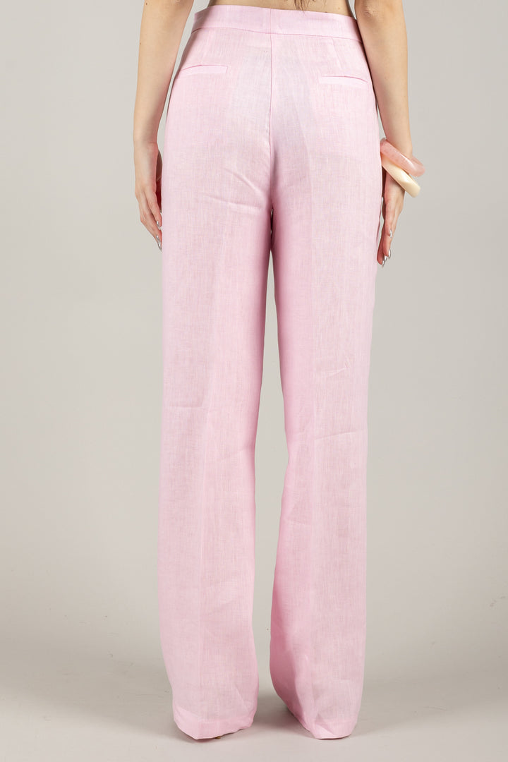VICOLO - TD1872 - PANTALONE PALAZZO LINO