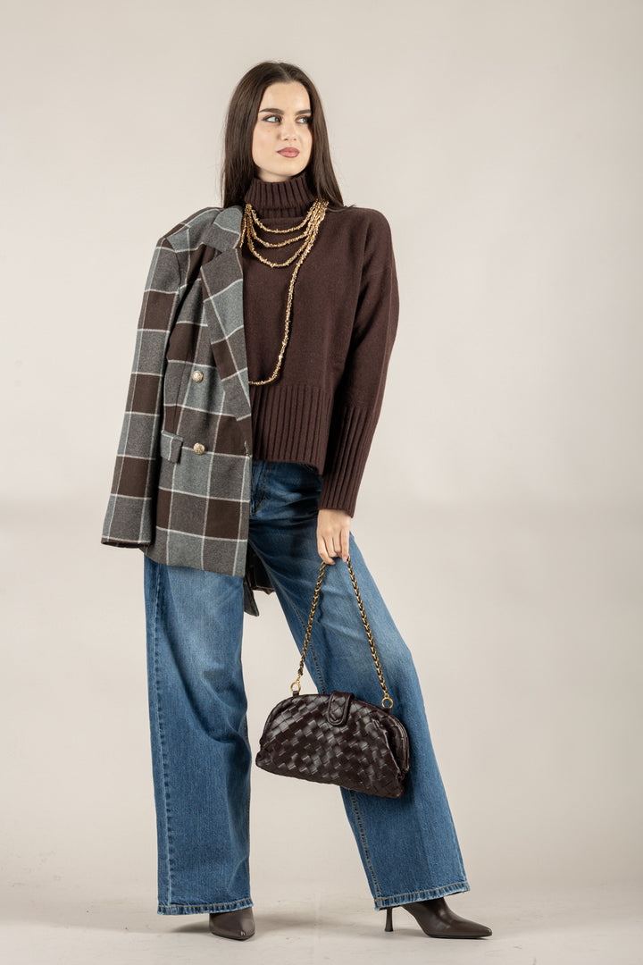 TENSIONE IN - WL938-7AI25 - MAGLIA COLLO ALTO