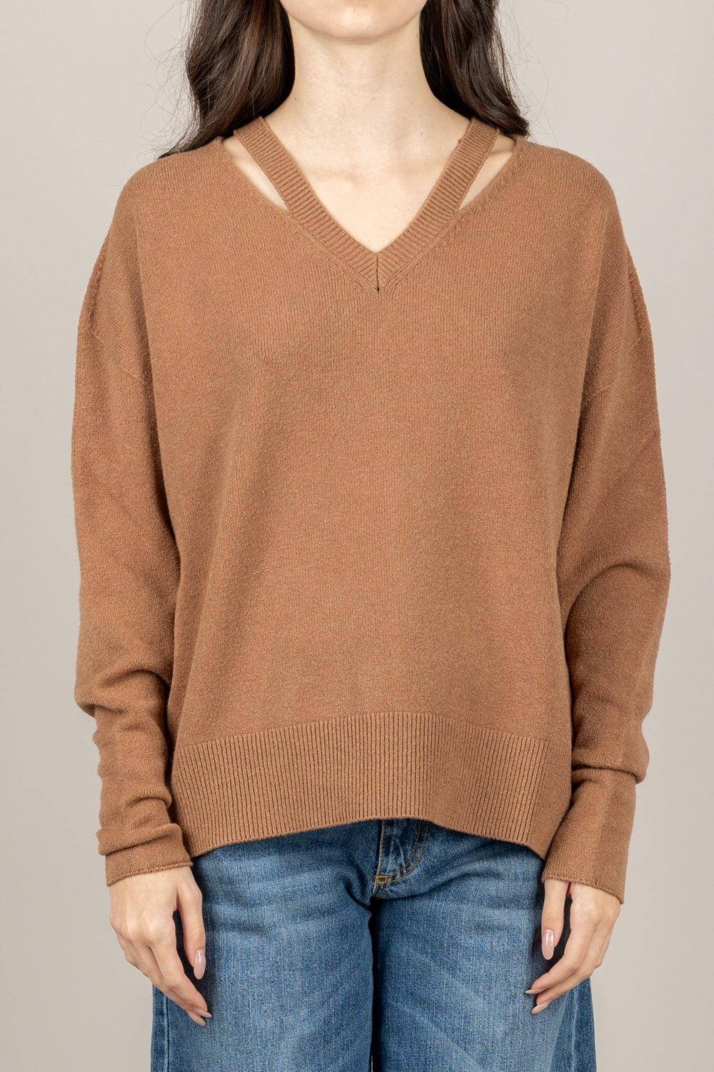 TENSIONE IN - AI730AI25 - MAGLIA SCOLLO A V CUT/OUT