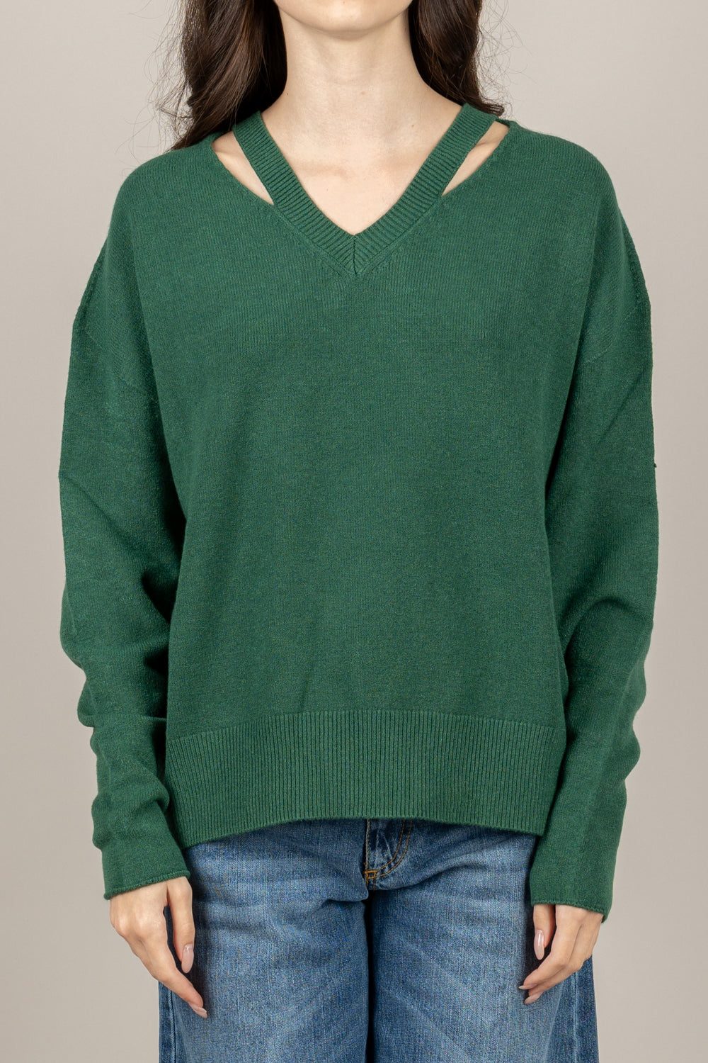 TENSIONE IN - AI730AI25 - MAGLIA SCOLLO A V CUT/OUT