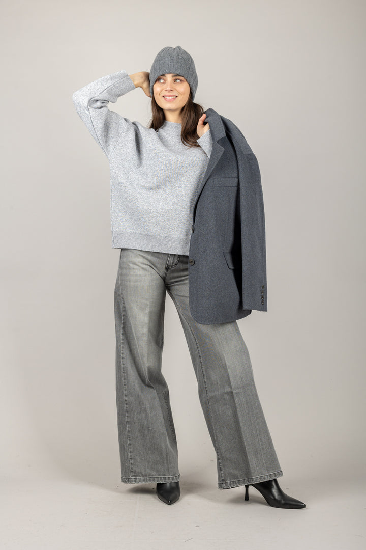 VICOLO - 22021F - MAGLIA OVER GIROCOLLO