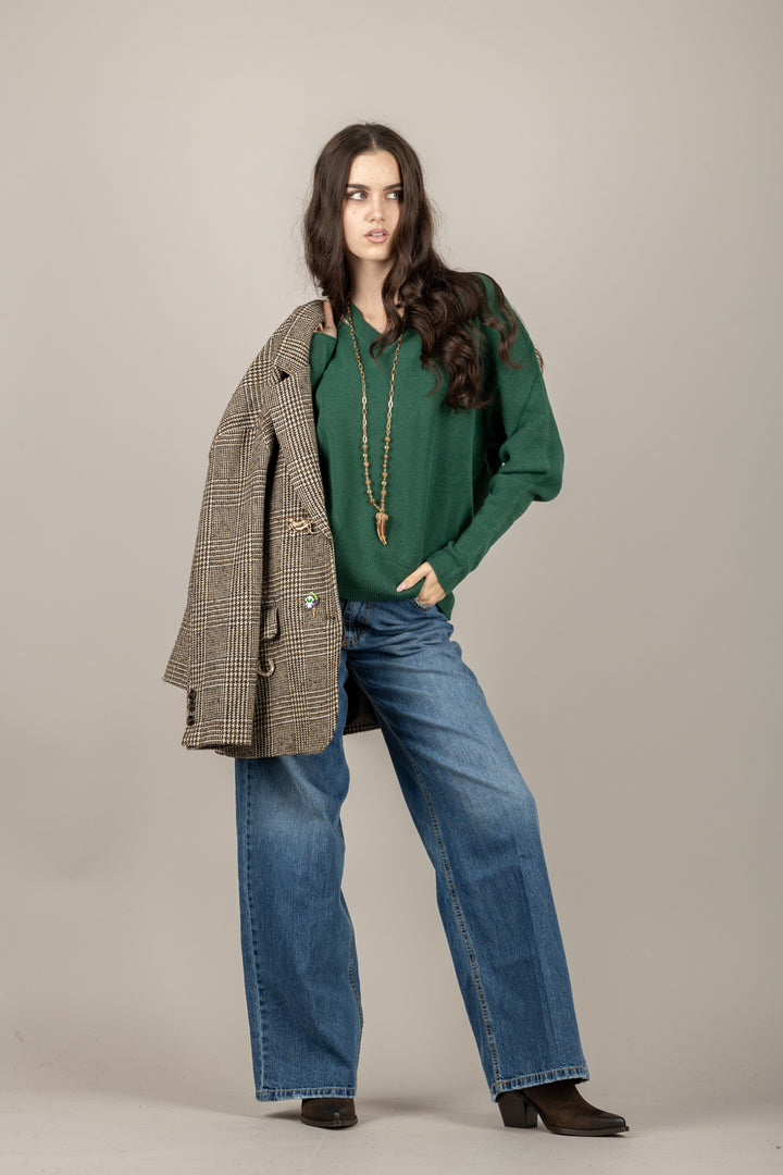 TENSIONE IN - AI730AI25 - MAGLIA SCOLLO A V CUT/OUT