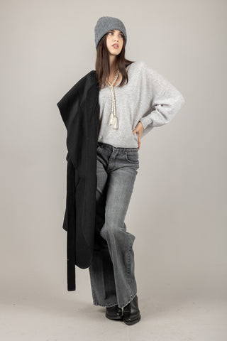 VICOLO - 22077F - MAGLIA SCOLLO A V