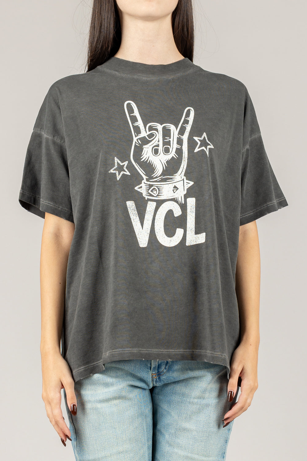 VICOLO - RF0377 - T-SHIRT STAMPA VCL