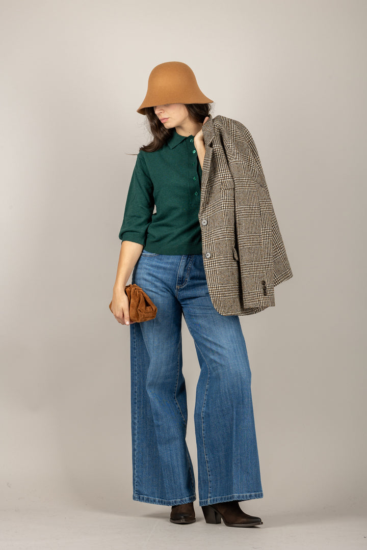 VICOLO - 22010F - MAGLIA POLO CON BOTTONI