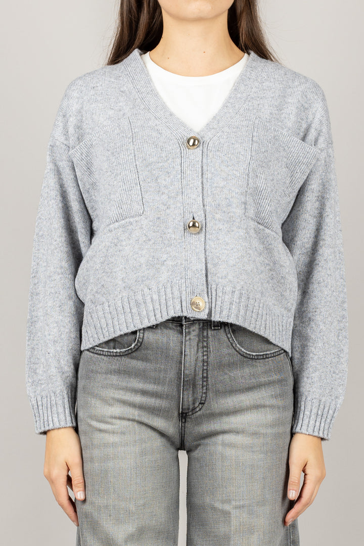 VICOLO - 77032F - CARDIGAN BOTTONI ORO