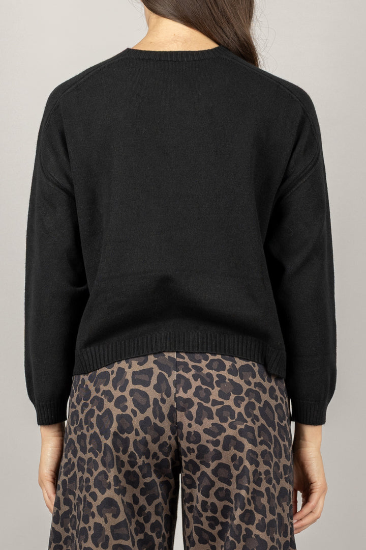 VICOLO - 77062F - MAGLIA SCATOLETTA GIROCOLLO