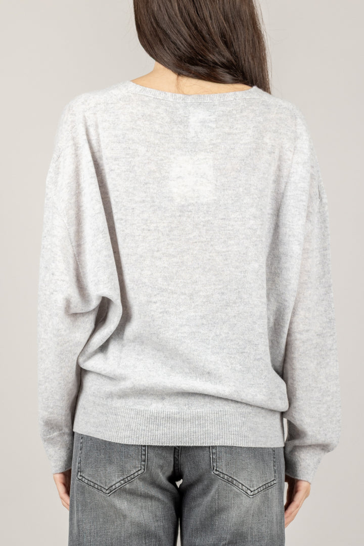 VICOLO - 22077F - MAGLIA SCOLLO A V