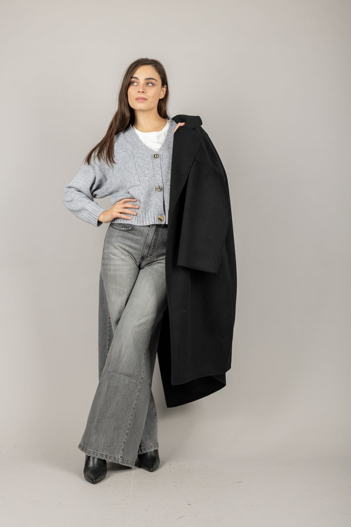 VICOLO - 77032F - CARDIGAN BOTTONI ORO