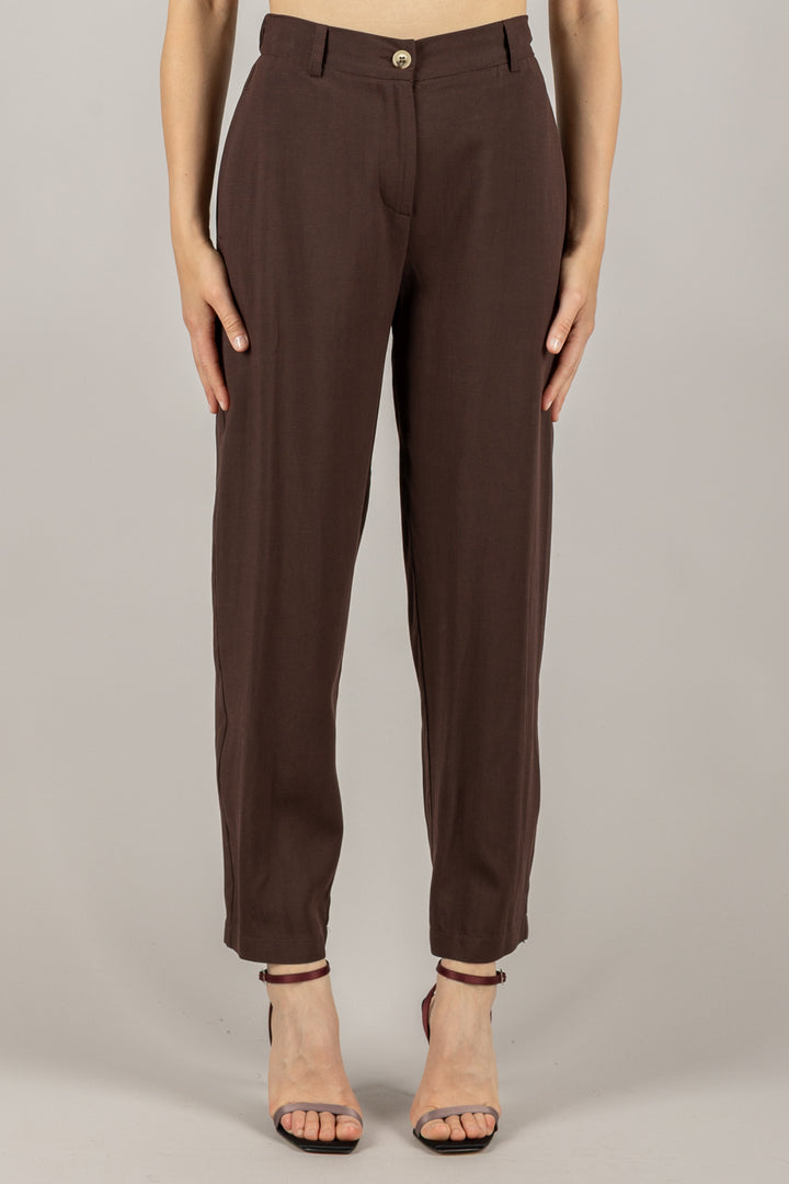 VICOLO - TD1878 - PANTALONE CARROT CON ELASTICO