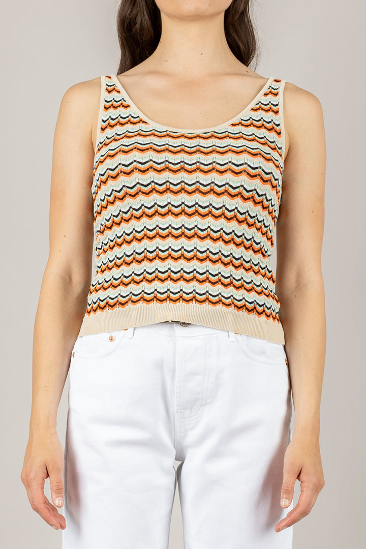 VICOLO - 22146D - CANOTTA MULTICOLOR