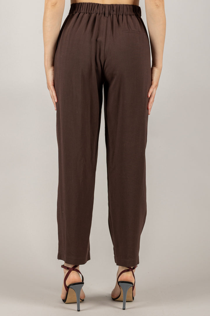 VICOLO - TD1878 - PANTALONE CARROT CON ELASTICO