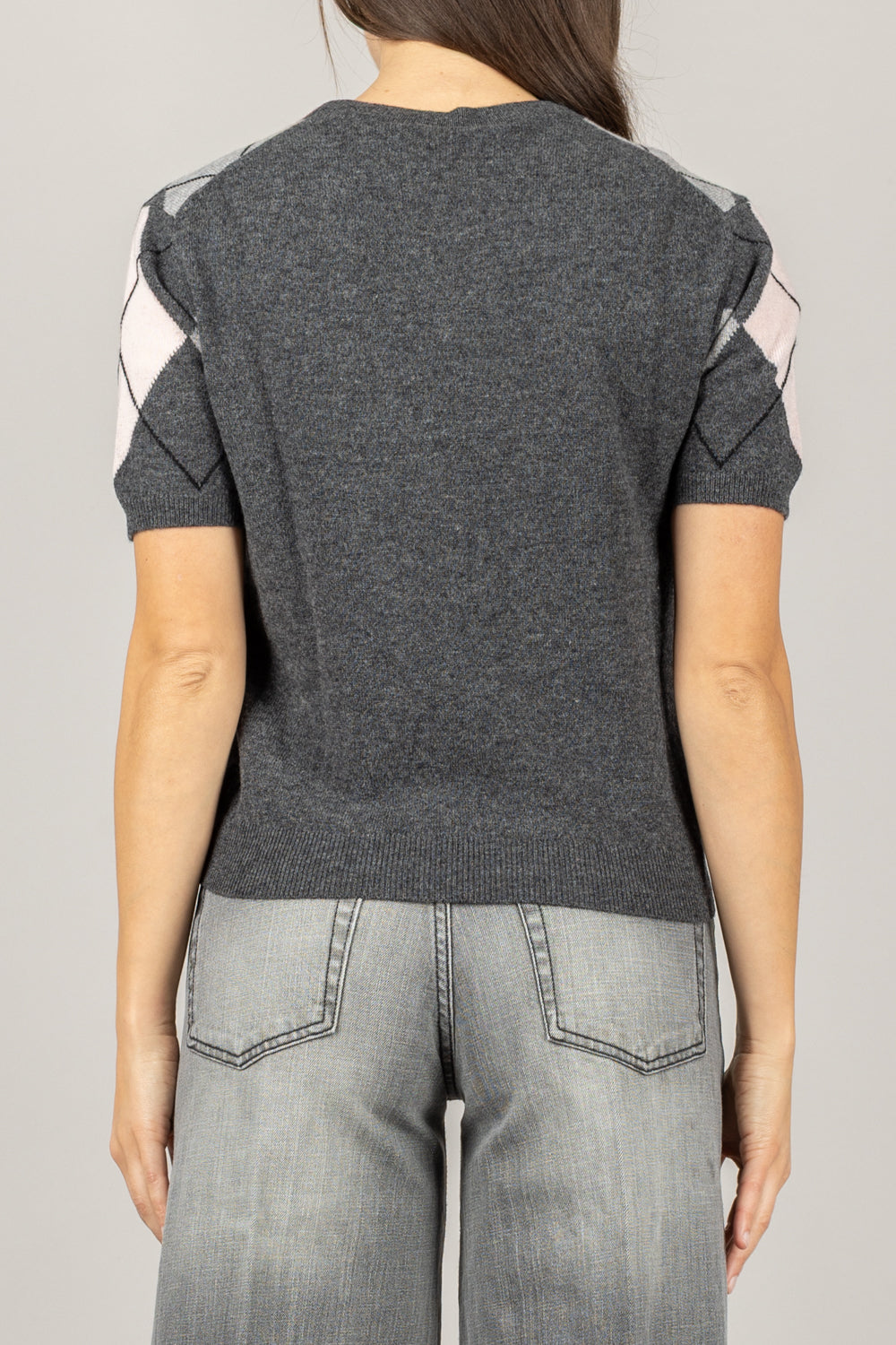 TENSIONE IN - WL1054 - MAGLIA ROMBI MEZZA MANICA