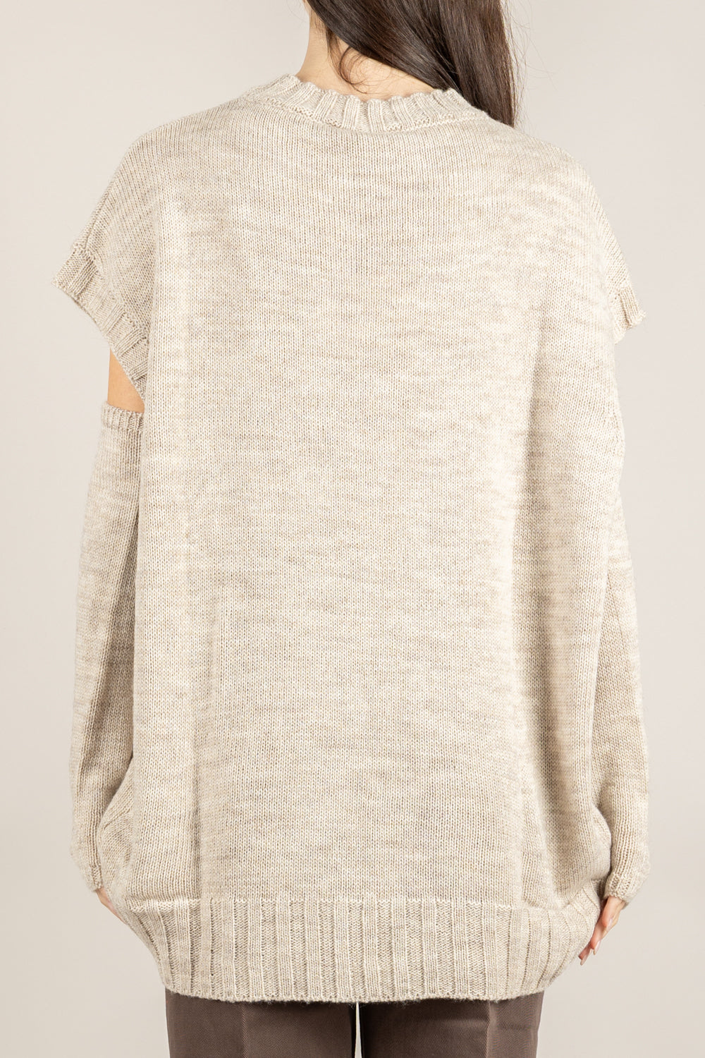 TENSIONE IN - 252PA9339 - GILET STONDATO CON MANICOTTI