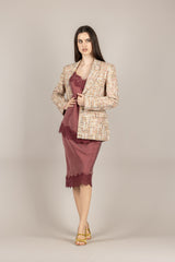 TENSIONE IN - S26J745 - GIACCA FANTASIA UN PETTO