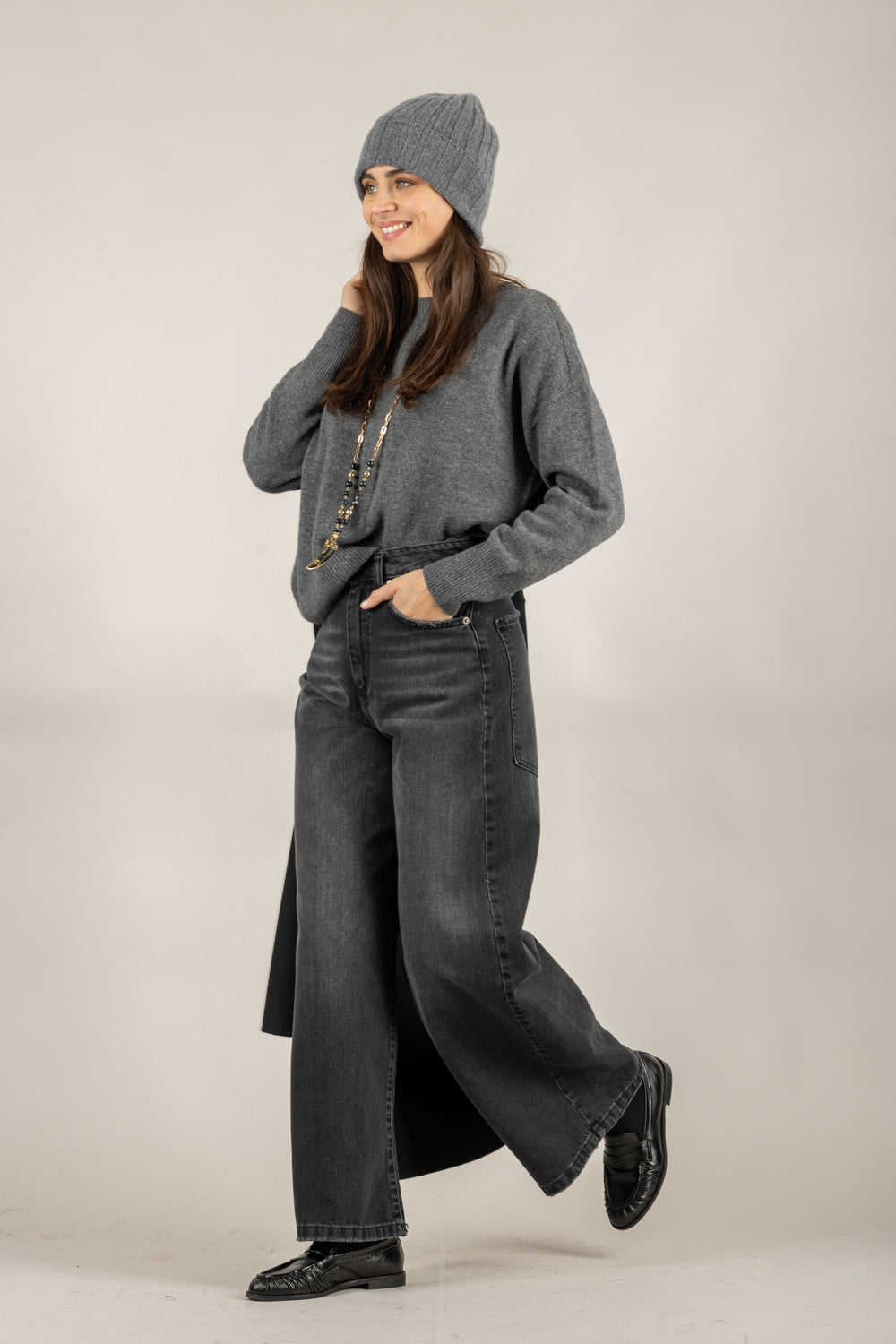 TENSIONE IN - D78756 - MAGLIA SCOLLO A BARCA