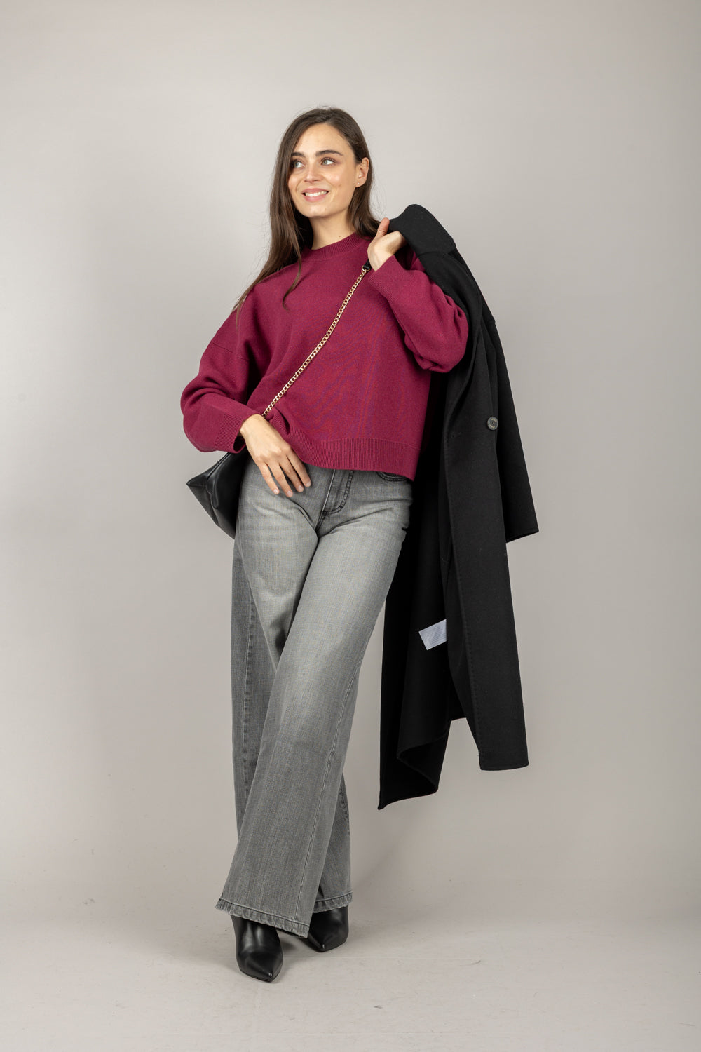 VICOLO - 22021F - MAGLIA OVER GIROCOLLO