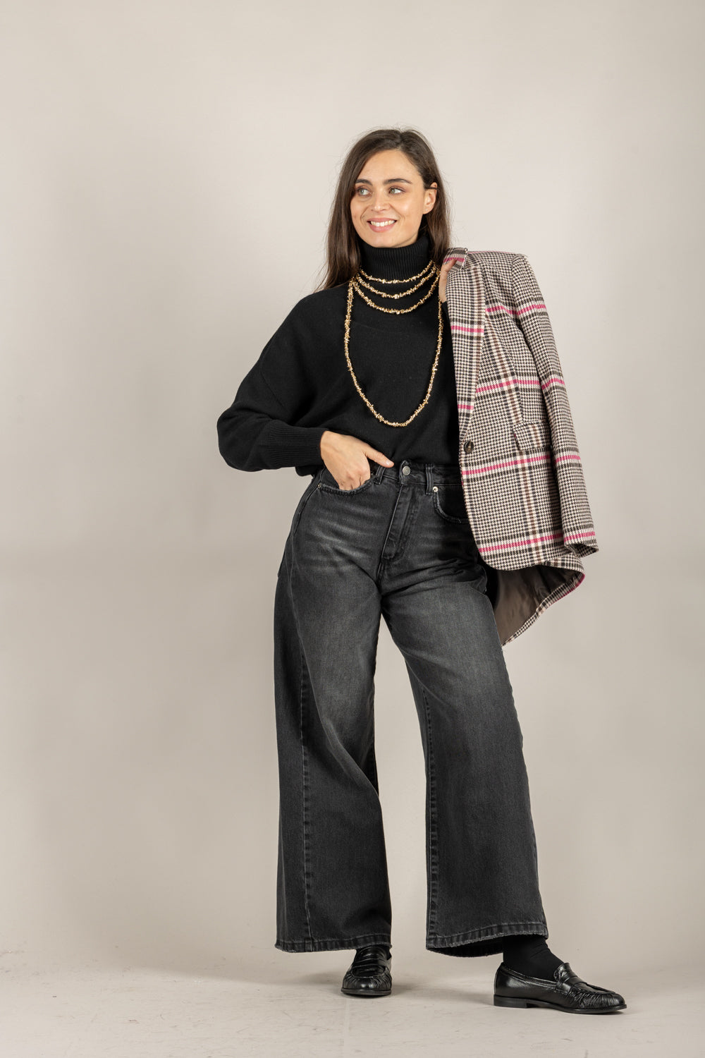 TENSIONE IN - D78758 - MAGLIA COLLO ALTO