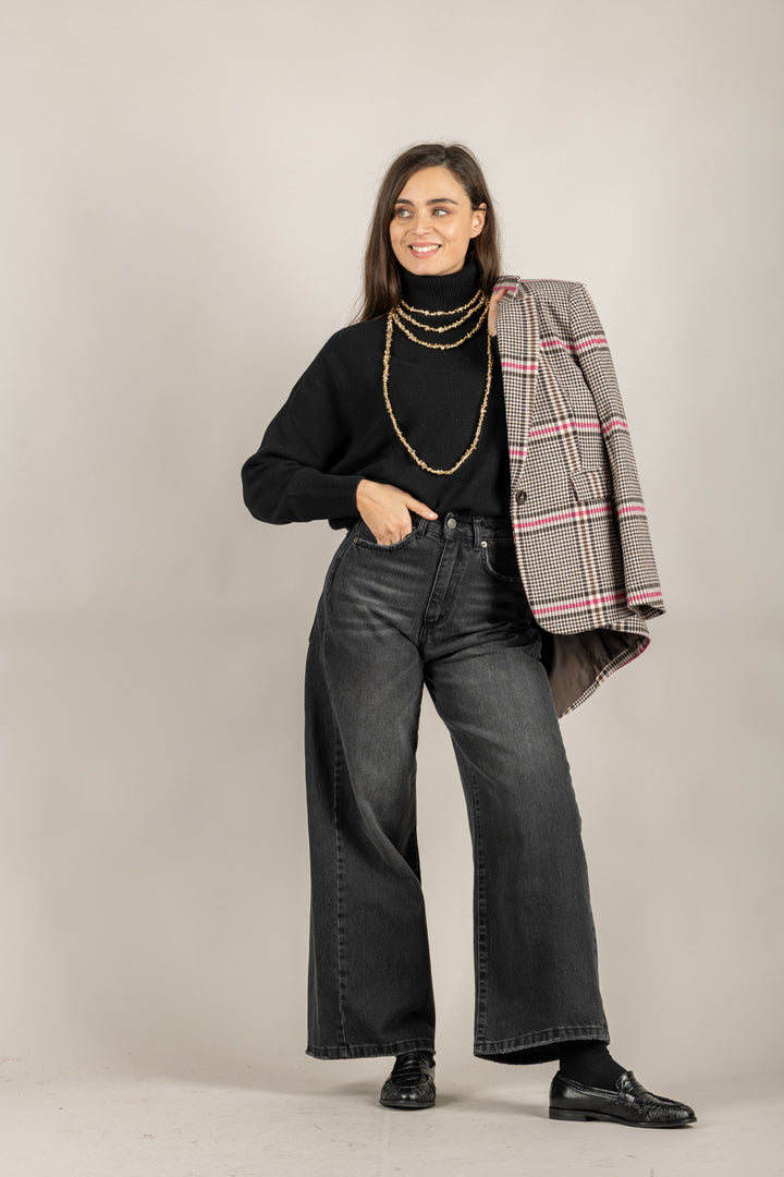 TENSIONE IN - D78758 - MAGLIA COLLO ALTO