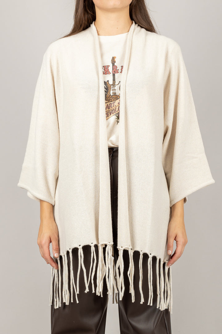 KONTATTO - 3M1036NI - CARDIGAN FRANGE