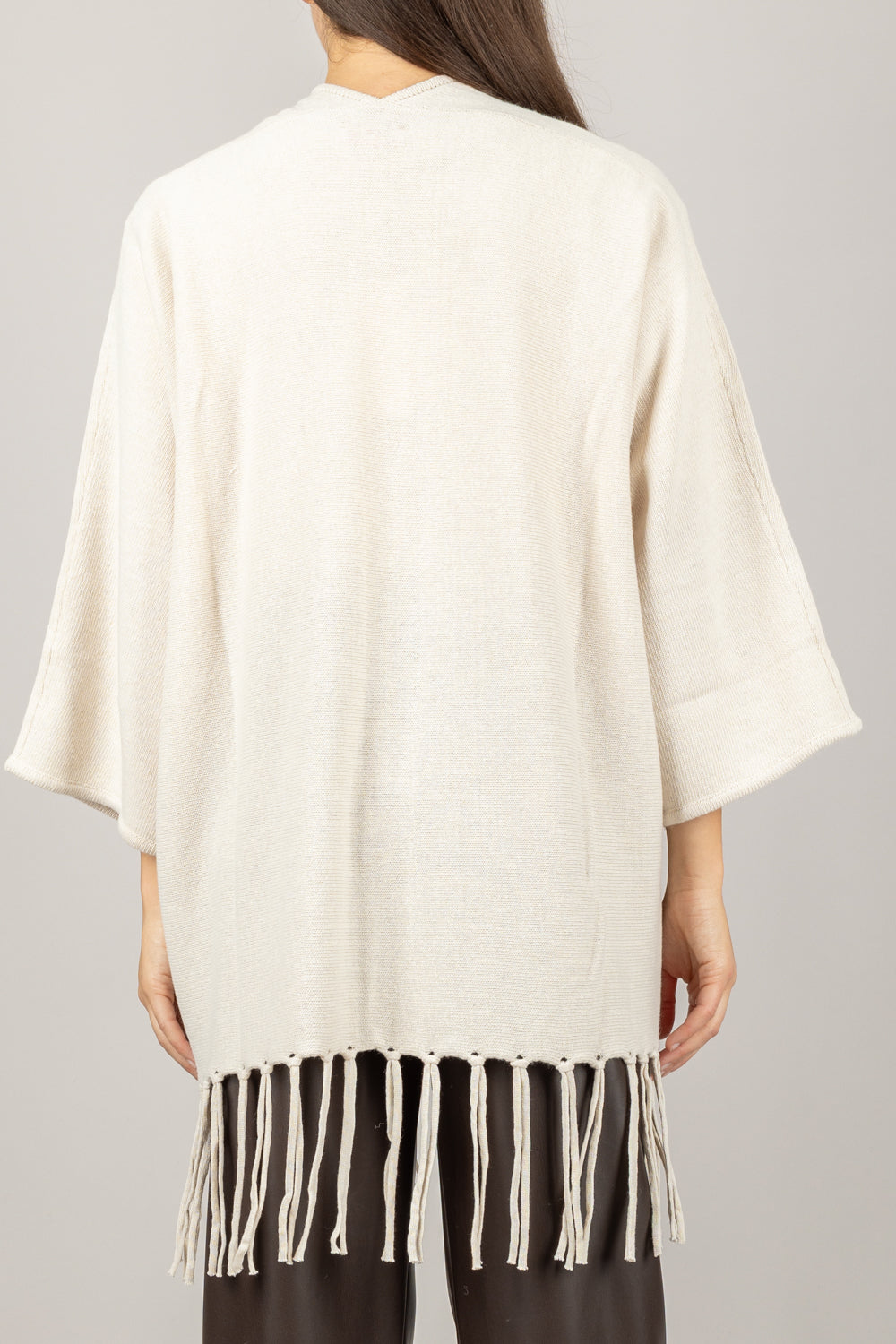 KONTATTO - 3M1036NI - CARDIGAN FRANGE