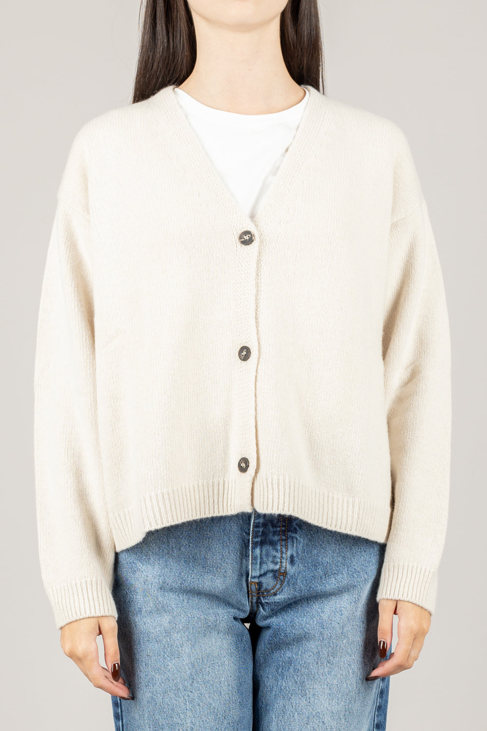 TENSIONE IN - D80926 - CARDIGAN TRE BOTTONI