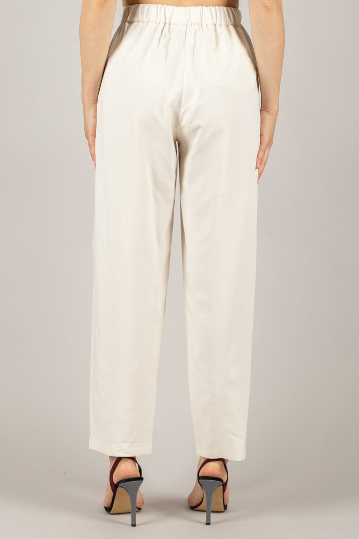 VICOLO - TD1878 - PANTALONE CARROT CON ELASTICO