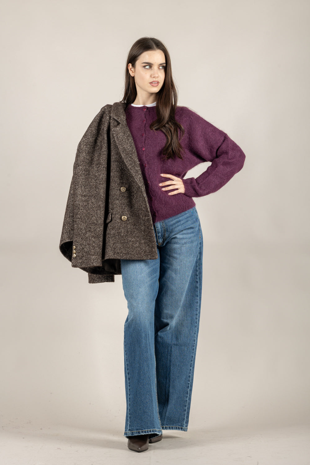 KONTATTO - 3M0866C - CARDIGAN CON BOTTONI