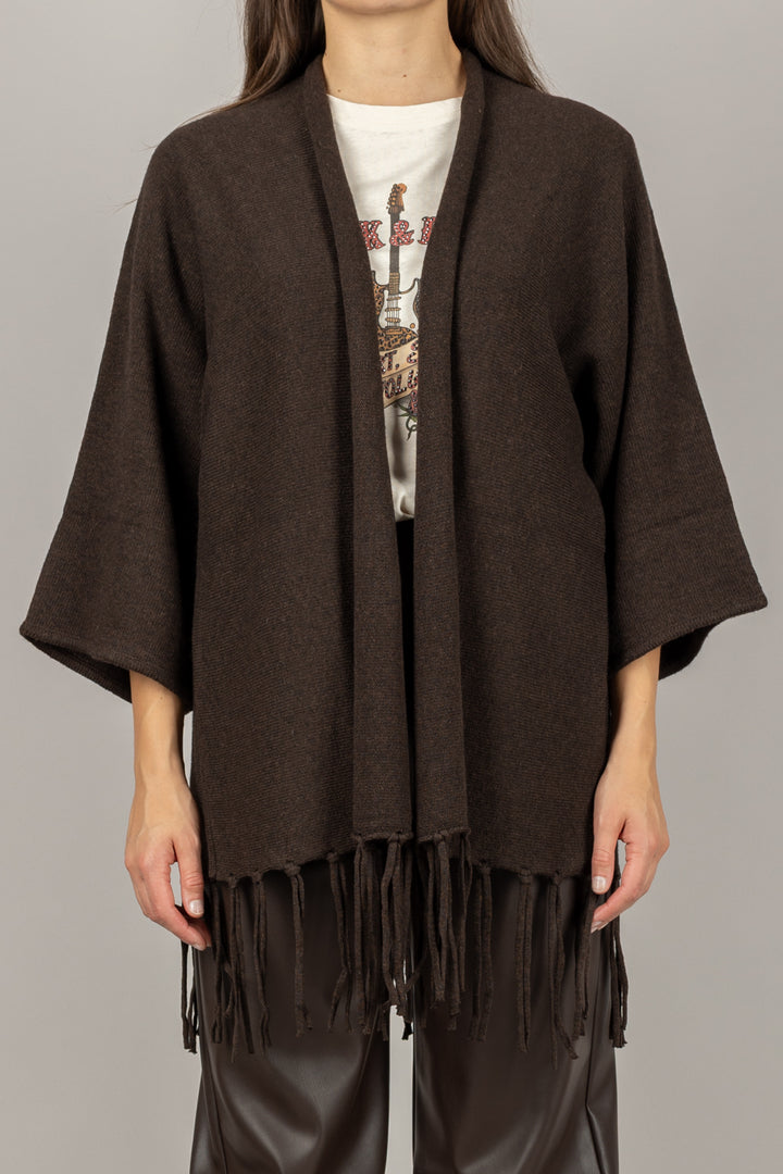 KONTATTO - 3M1036NI - CARDIGAN FRANGE