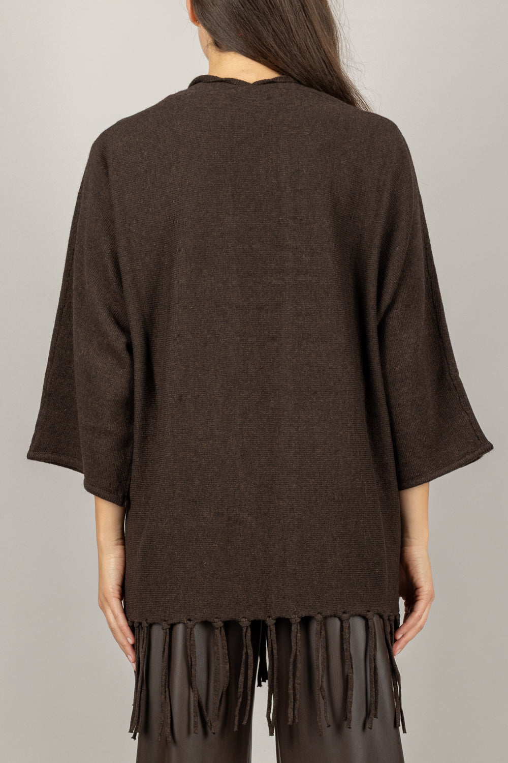 KONTATTO - 3M1036NI - CARDIGAN FRANGE