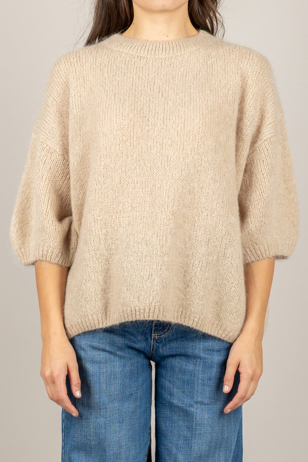 DIXIE - M277Y236- MAGLIA IN MOHAIR GIROCOLLO OVER
