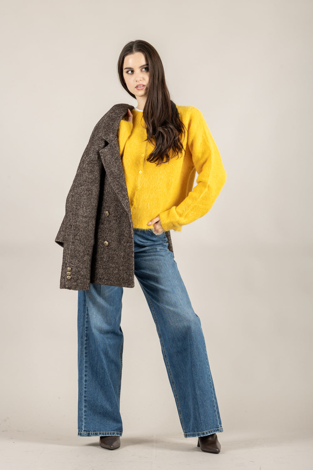 KONTATTO - 3M0866C - CARDIGAN CON BOTTONI