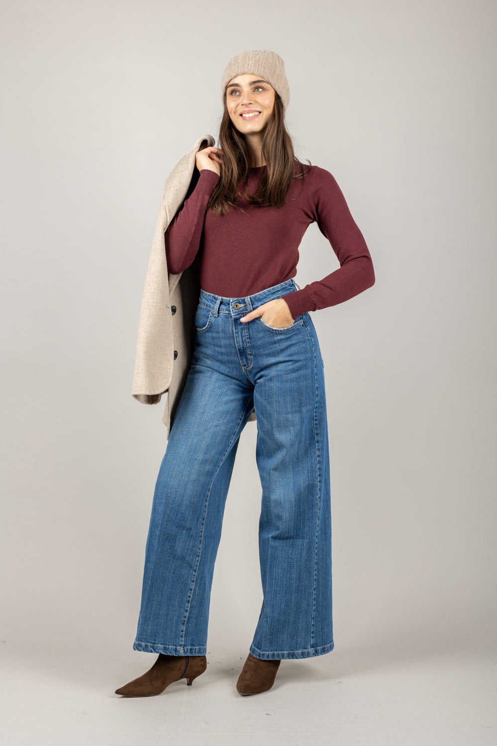 VICOLO - 44011F - MAGLIA GIROCOLLO MANICA LUNGA