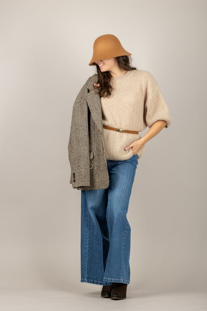 DIXIE - M277Y236- MAGLIA IN MOHAIR GIROCOLLO OVER