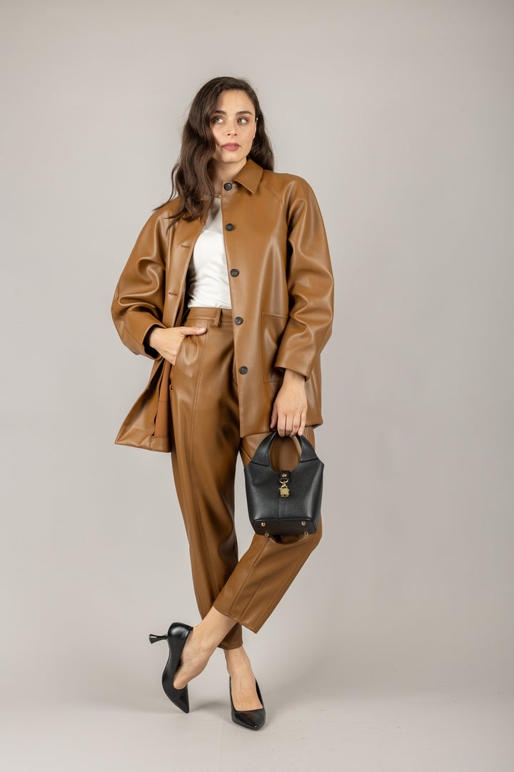 MM MaxMara - 2526916067 - GIACCA ECOPELLE TASCHE A TOPPA FUOCO