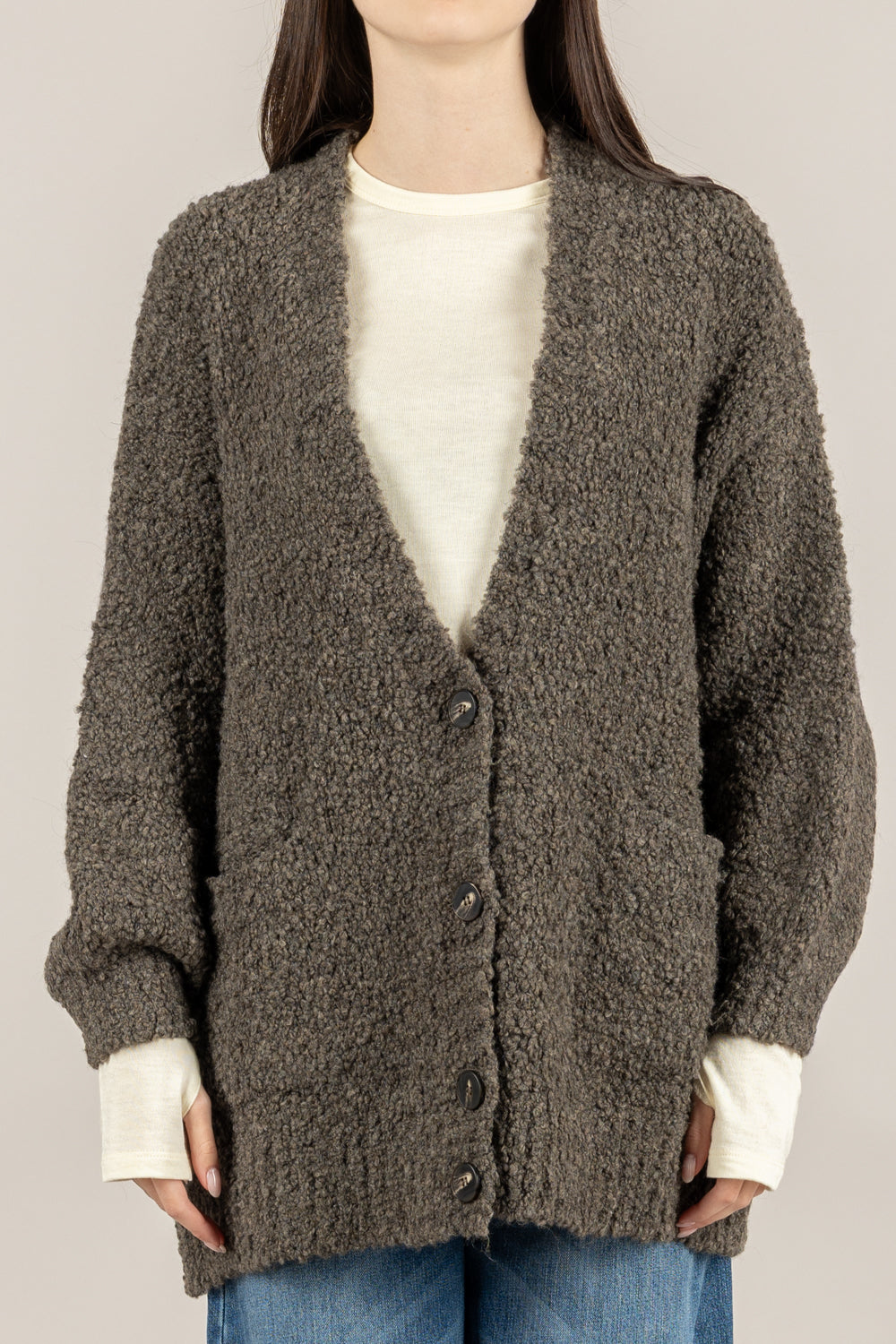 TENSIONE IN - D80768 - CARDIGAN 4 BOTTONI