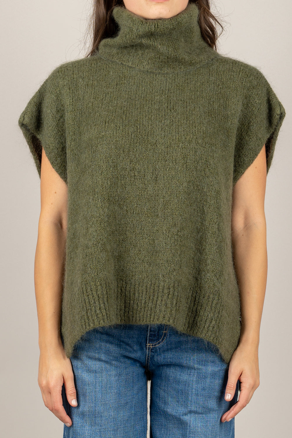 DIXIE - M277Y238 - MAGLIA MOHAIR COLLO ALTO