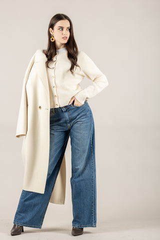 KONTATTO - 3M0882C - CARDIGAN BOTTONO GIOIELLO