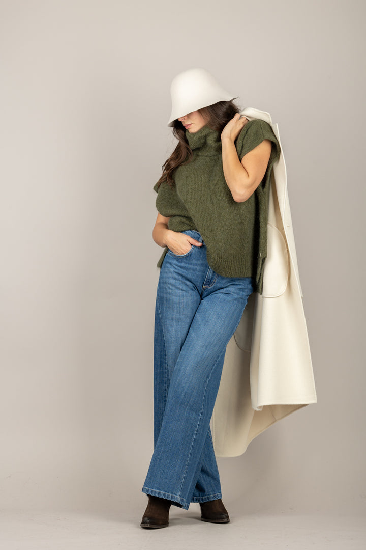 DIXIE - M277Y238 - MAGLIA MOHAIR COLLO ALTO