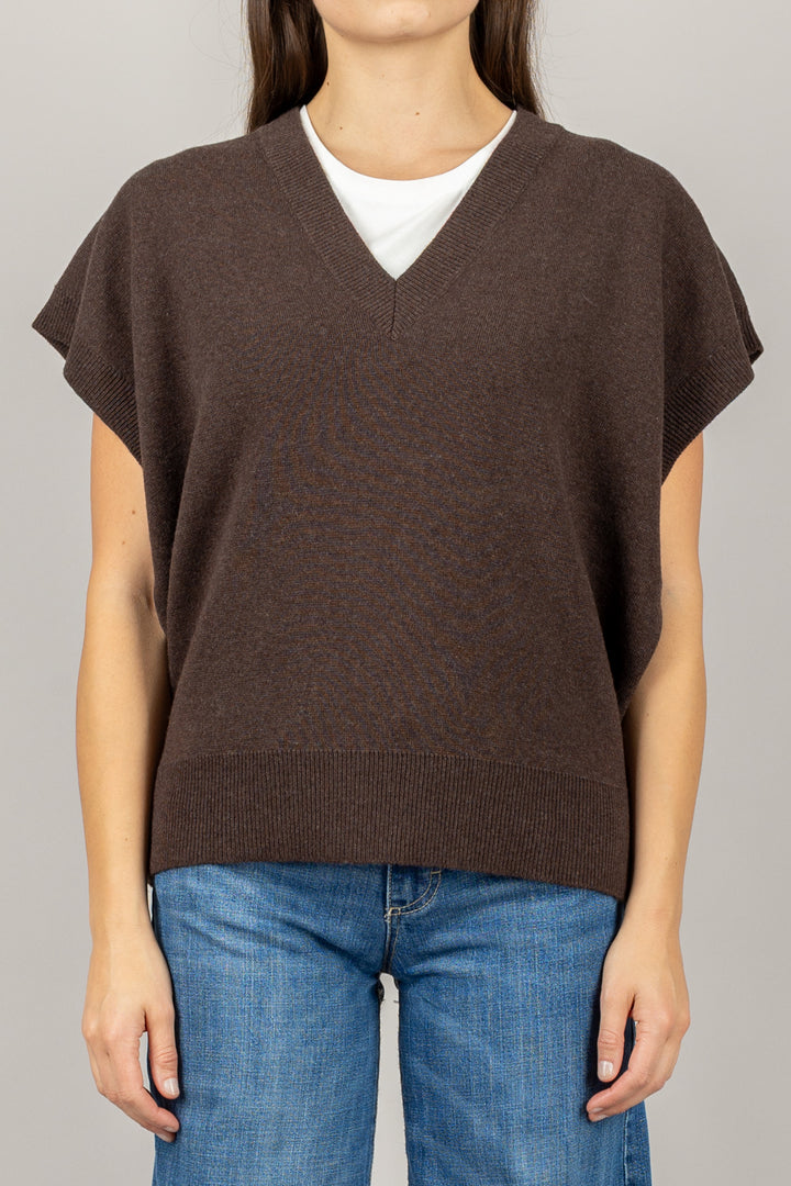 VICOLO - 22020F - MAGLIA SCOLLO A V MANICA CORTA