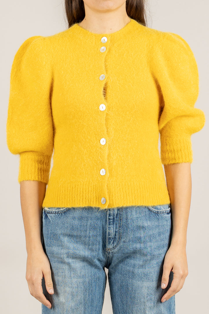 KONTATTO - 3M0873C - CARDIGAN IN MOHAIR MANICA PALLONCINO