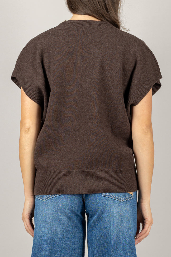 VICOLO - 22020F - MAGLIA SCOLLO A V MANICA CORTA