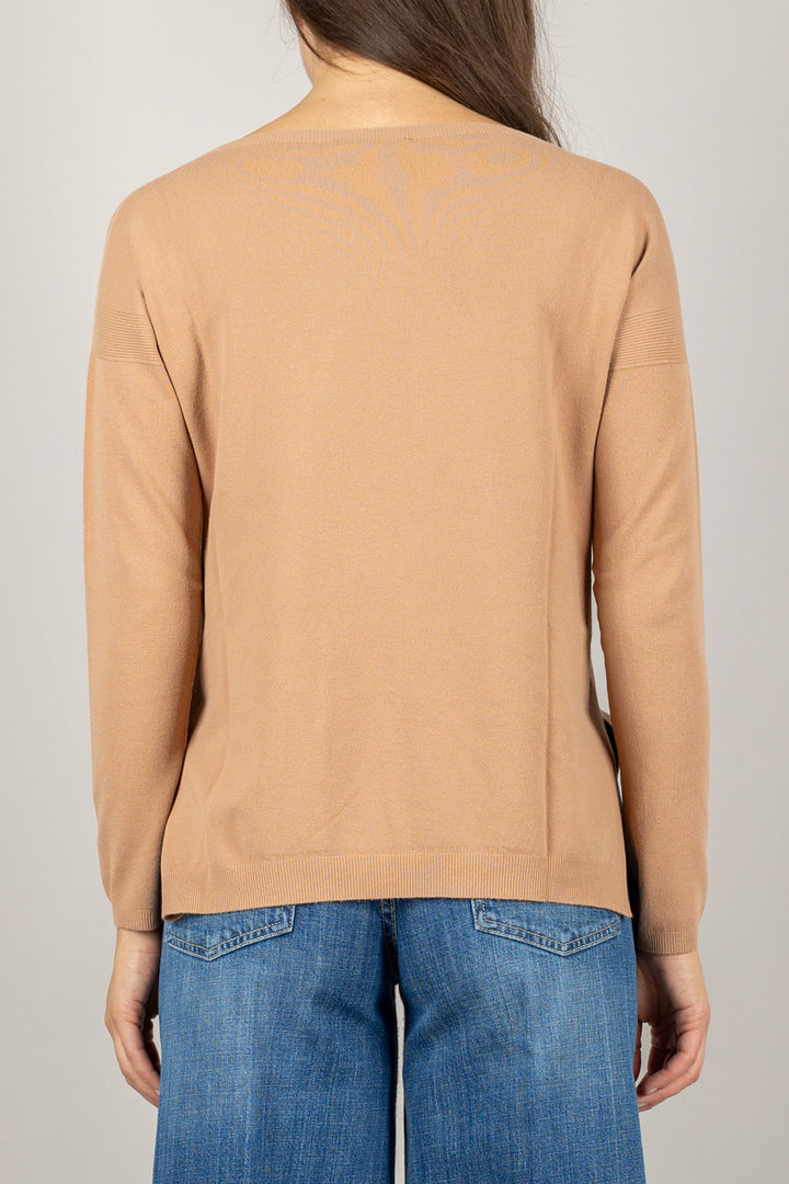 KONTATTO - 3M0800C - MAGLIA SCATOLETTA CON SPACCHI LATERALI