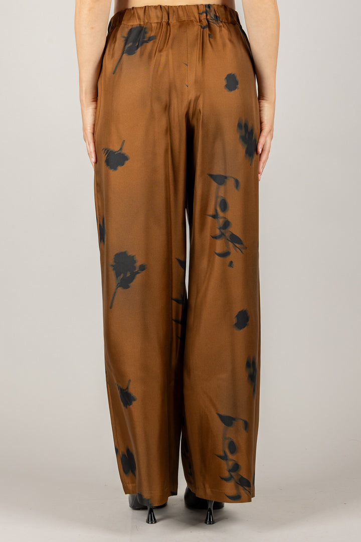 MM MaxMara - 2526136037 - PANTALONE IN SETA FANTASIA FLOREALE HELGA