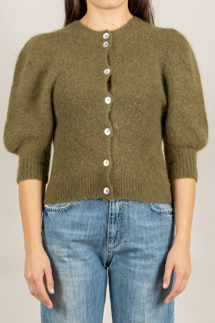 KONTATTO - 3M0873C - CARDIGAN IN MOHAIR MANICA PALLONCINO