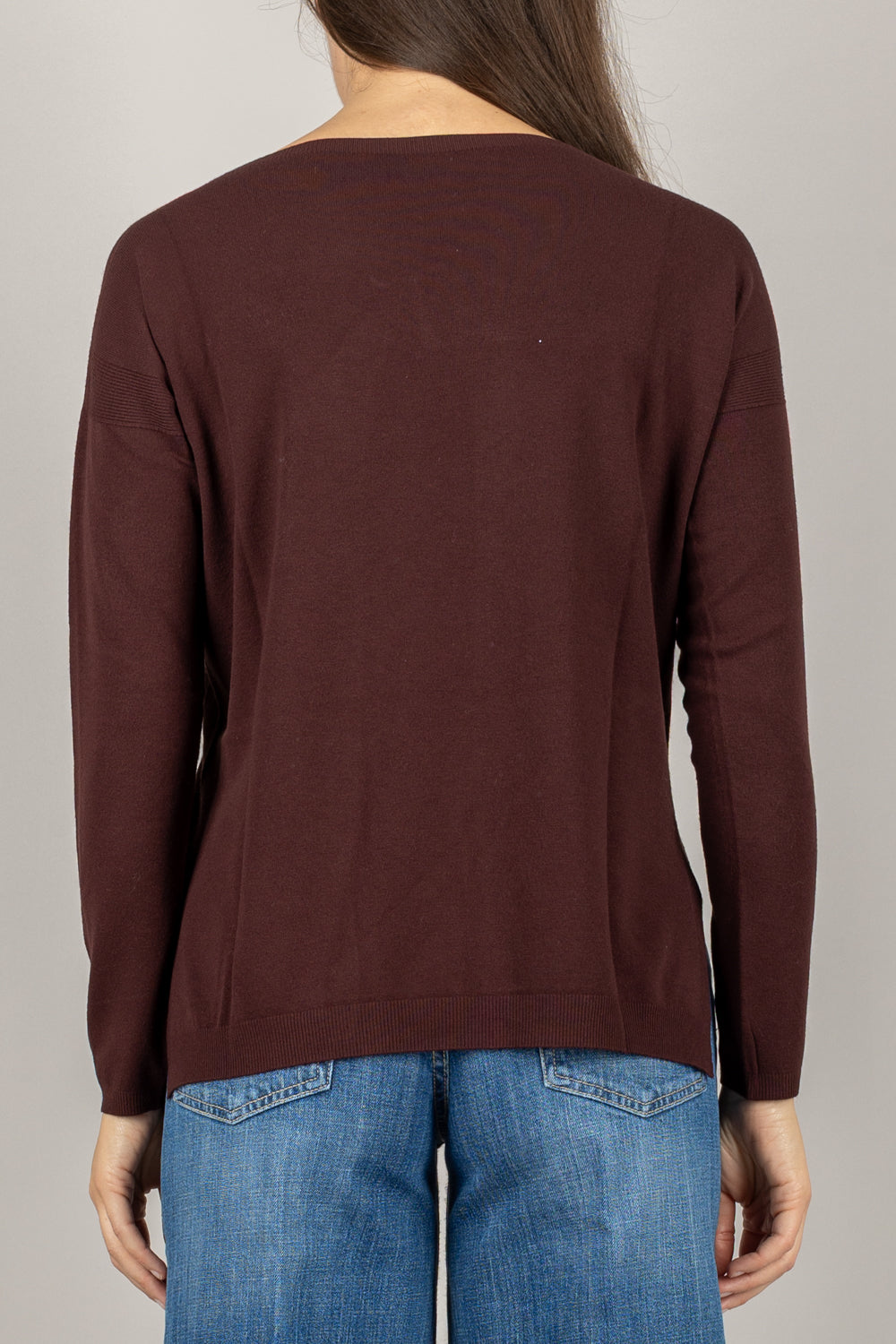 KONTATTO - 3M0800C - MAGLIA SCATOLETTA CON SPACCHI LATERALI