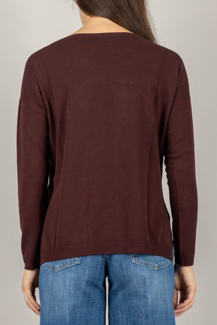 KONTATTO - 3M0800C - MAGLIA SCATOLETTA CON SPACCHI LATERALI