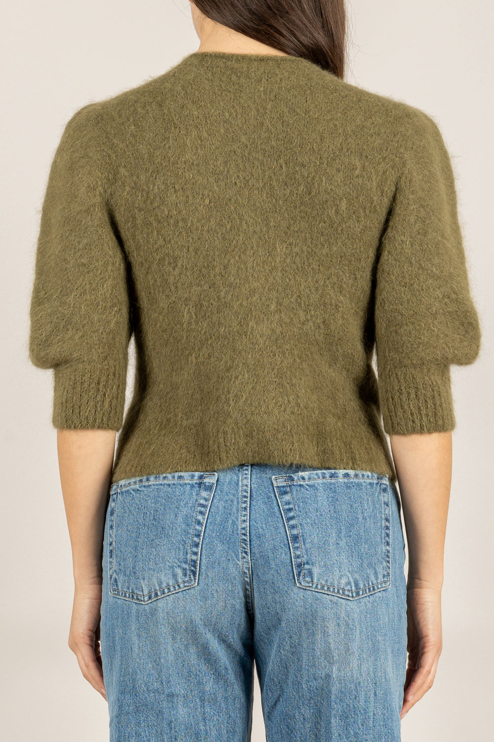 KONTATTO - 3M0873C - CARDIGAN IN MOHAIR MANICA PALLONCINO