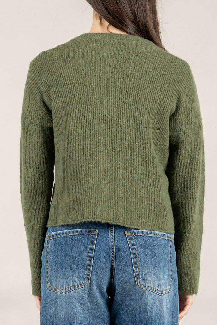 KONTATTO - 3M0882C - CARDIGAN BOTTONO GIOIELLO